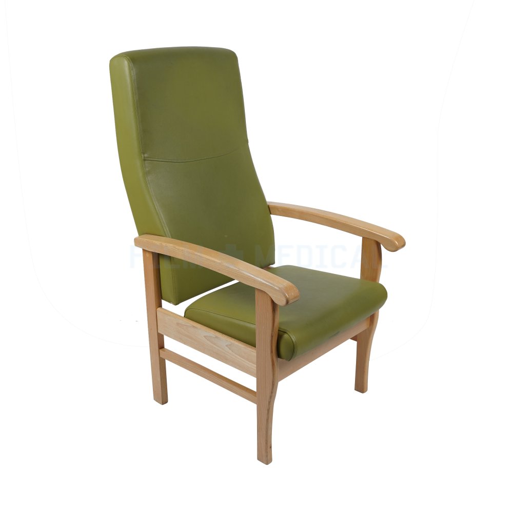 Green High Back Chair FILM MEDICAL
