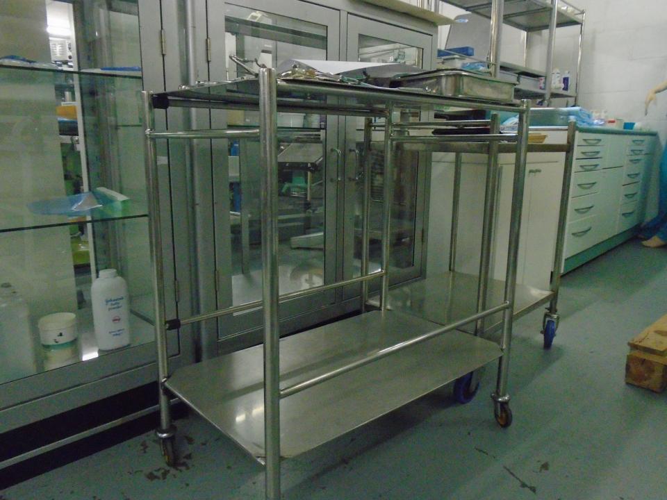S/S Two Tier Trolley FILM MEDICAL