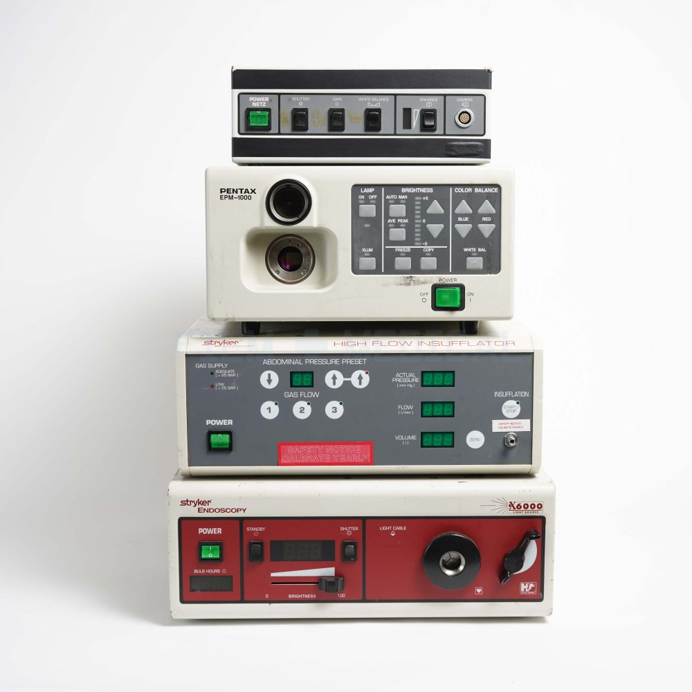 Stack Of Endoscope Machines FILM MEDICAL