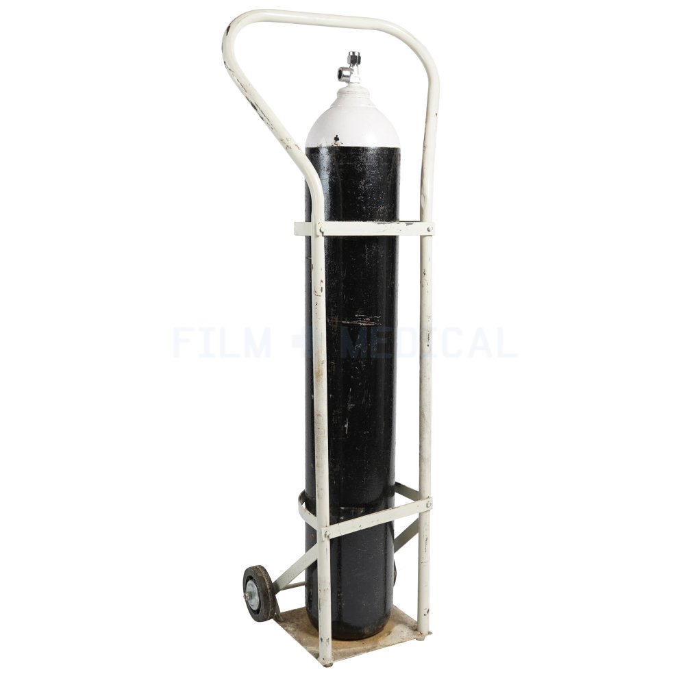 Large Oxygen Tank With Trolley FILM MEDICAL