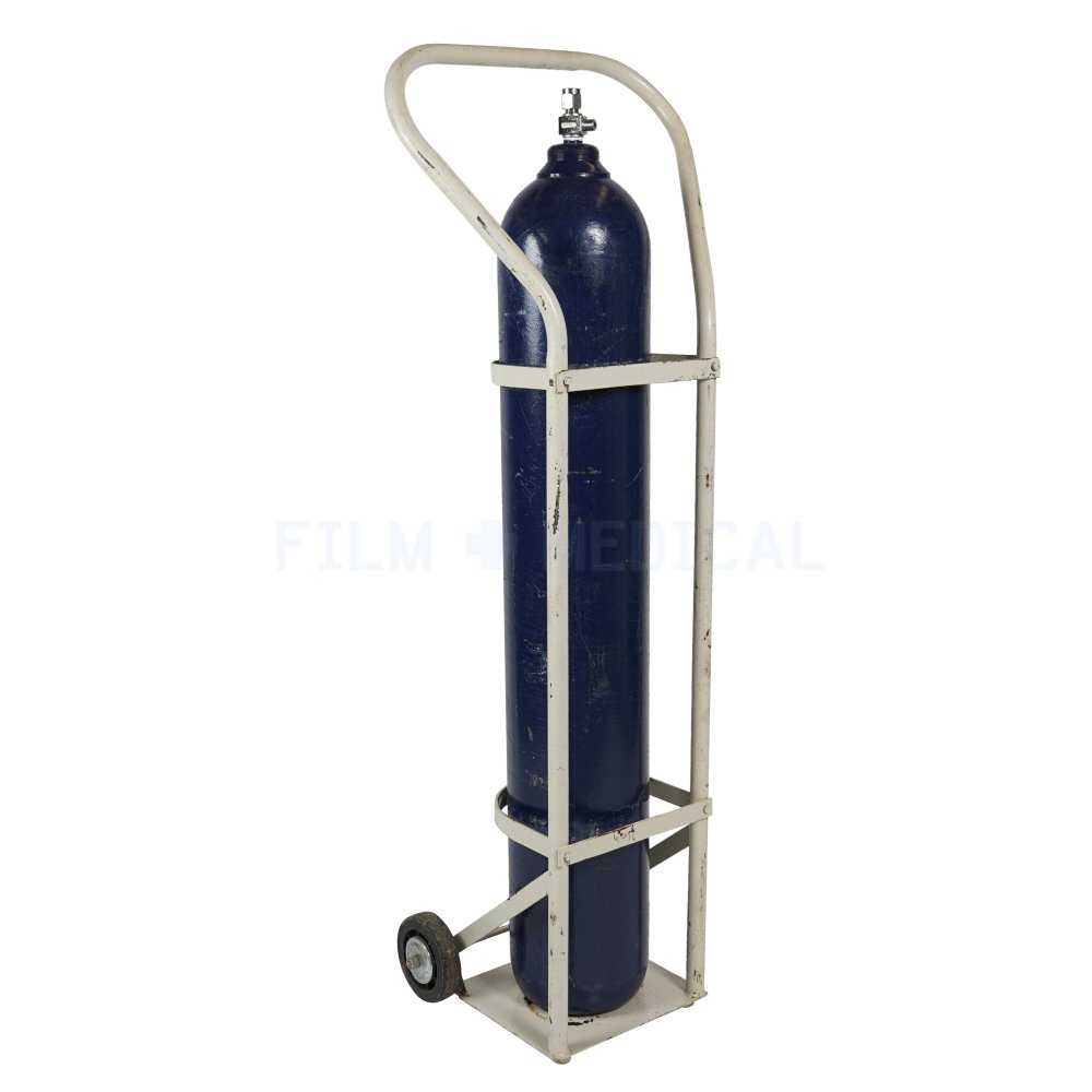 Large Oxygen Tank With Trolley FILM MEDICAL