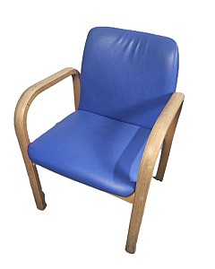 Blue Low Back Chair