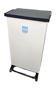 Large Black Hospital Bin