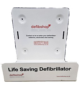 Wall Mounted Defibrillator Holder White ( Defibrillator Priced Separately)  