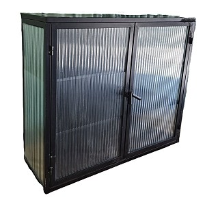 Small Desk Or Wall Mounted Cabinet Black