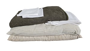 Period Linen Set With Changeable Blanket and Ticking Pillows