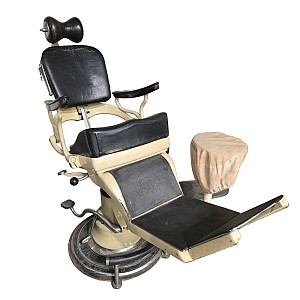 Period Cream Dental Chair With Stool