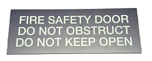 Fire Safety Small Sign