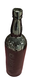 Large Dark Green Glass Bottle