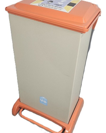 Large Orange Medical Bin