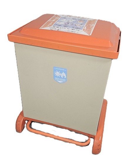 Small Orange Medical Bin
