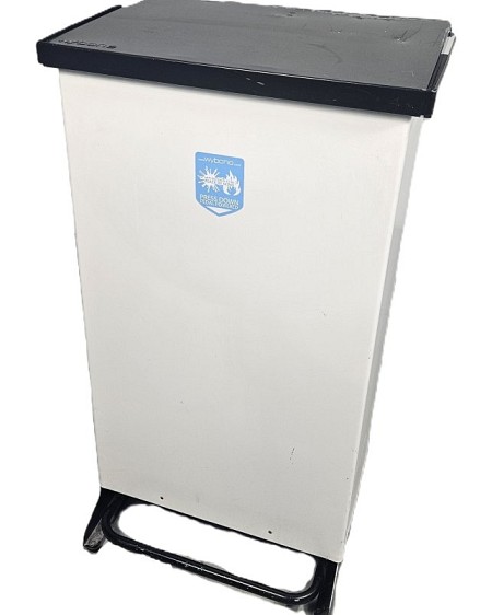 Large Black Hospital Bin