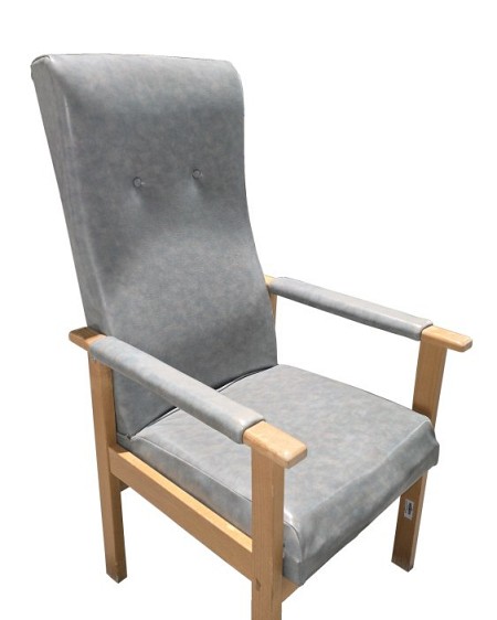High Back Chair Grey