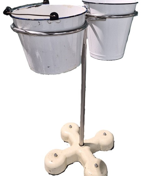  Period Double Bucket or Bowl Stand Cream