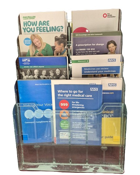 4 Tier Leaflet Holder Dressed