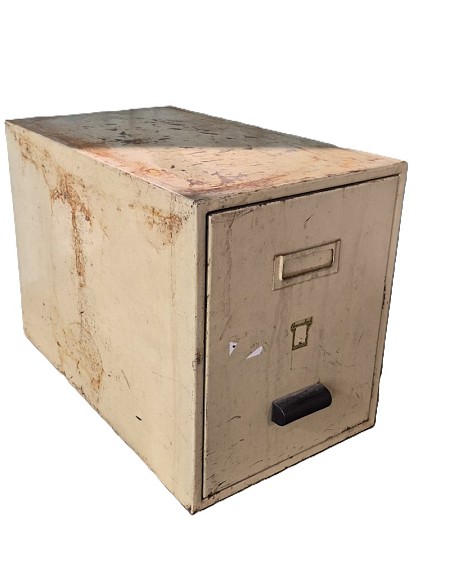 Small Period Filing Cabinet Cream