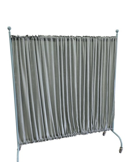 Period Hospital Screen Green Curtain