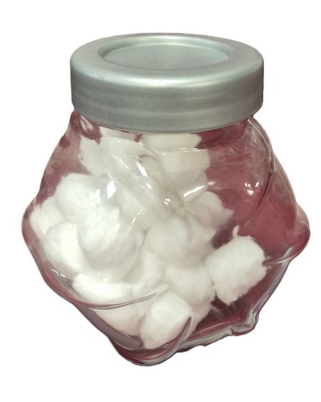 Large Glass Jar White Lid