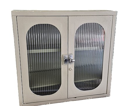 Desk Top Or Wall Mounted Small Cabinet Cream