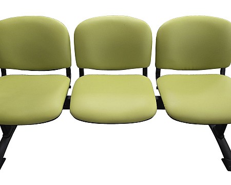 Waiting Room Chairs /  3 Seater Bench Green.