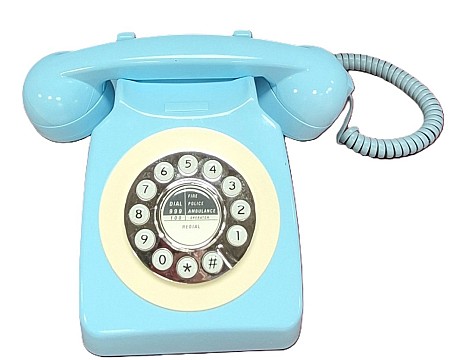 Modified Rotary Phone, With Vibrating Handset