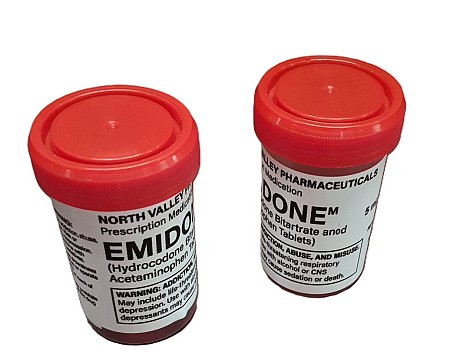 Red Top Pill Bottle