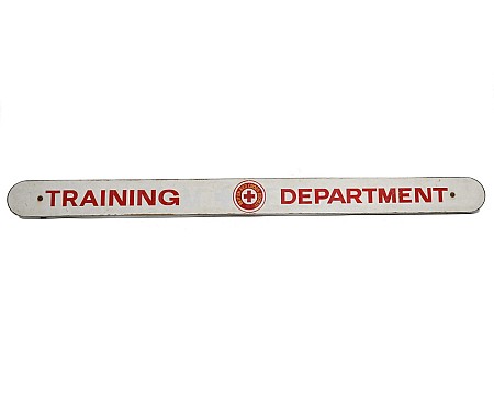 Training Department Sign