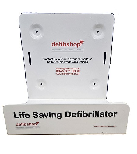 Wall Mounted Defibrillator Holder White ( Defibrillator Priced Separately)  