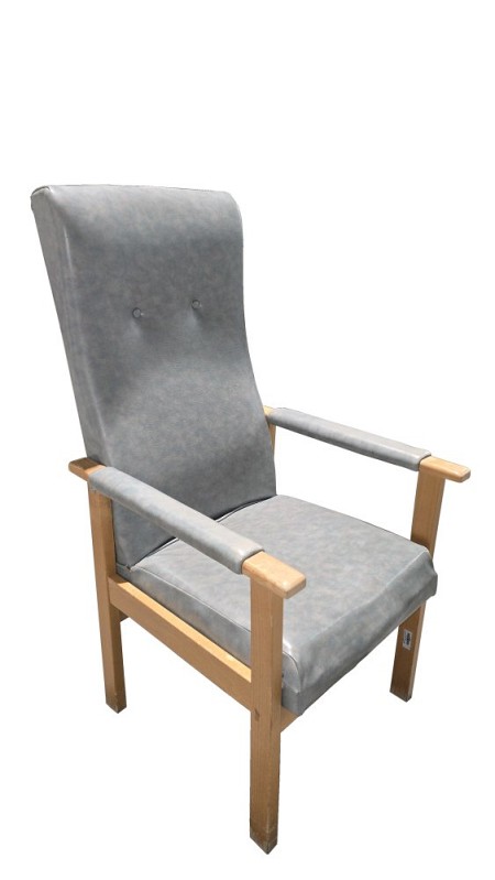 High Back Chair Grey