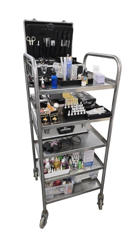 Five Tier Trolley (tattoo props price separate)