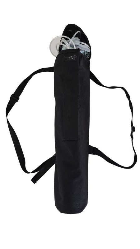 Black Carry On Pouch for Oxygen Tank. ( Oxygen Tank Priced Separately )