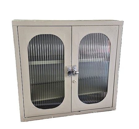 Desk Top Or Wall Mounted Small Cabinet Cream