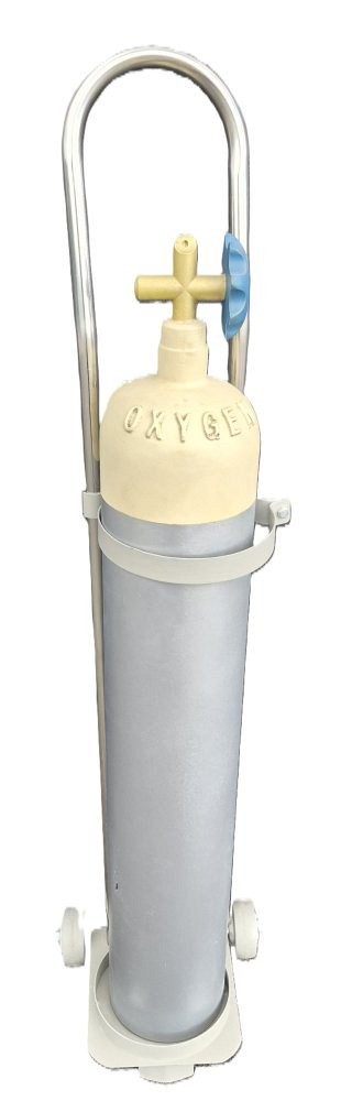 Prop Make Light Oxygen Tank With Trolley