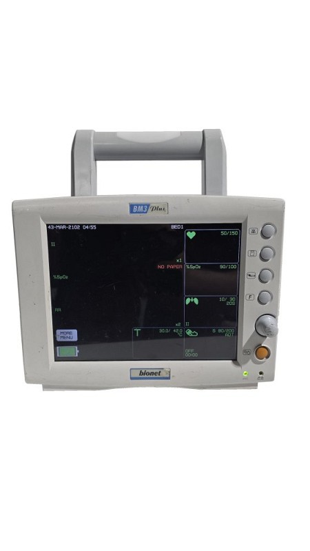 Heart Monitor With Finger Probe, Bp Cuff + Simulator, Electrodes, x2 Ecg Leads, Instructions