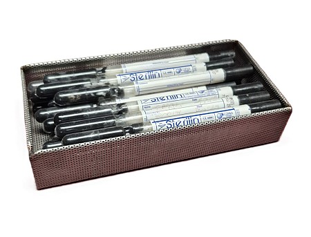 Small Mesh Trays Dressed With Swabs