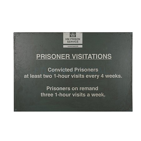 Prison Sign Visitor Information | FILM MEDICAL