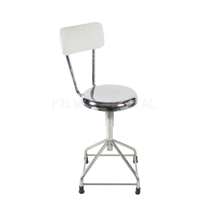 Metal Stool With Back Rest 