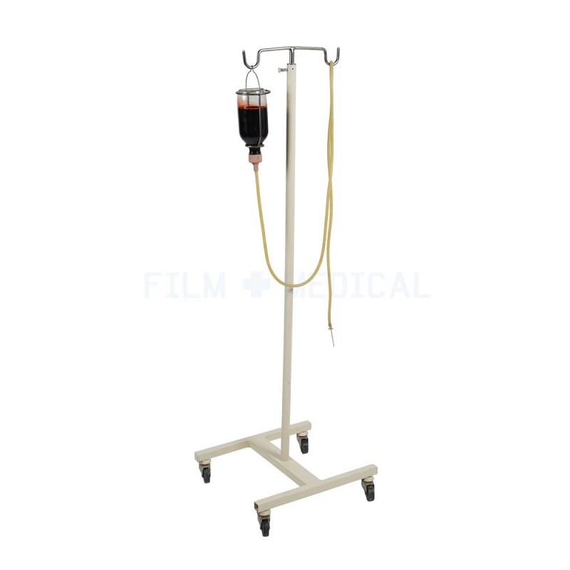 Period Drip Stand With IV Bottle or IV Bag 