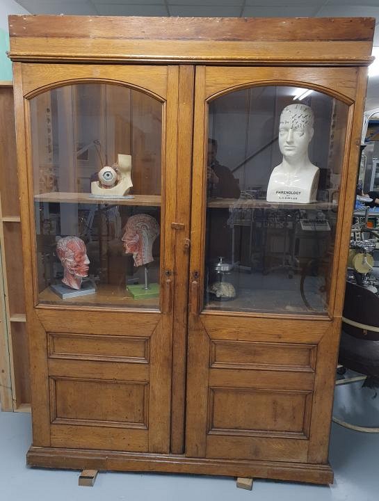 Glass Fronted Wooden Cabinet 