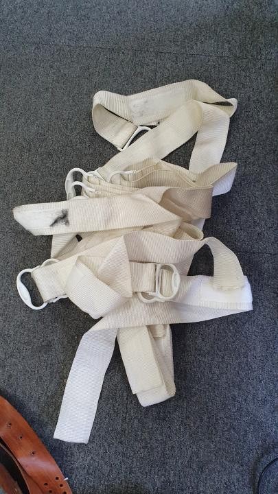 White leather restraints 