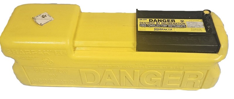 Extra Large Sharps Bin Yellow