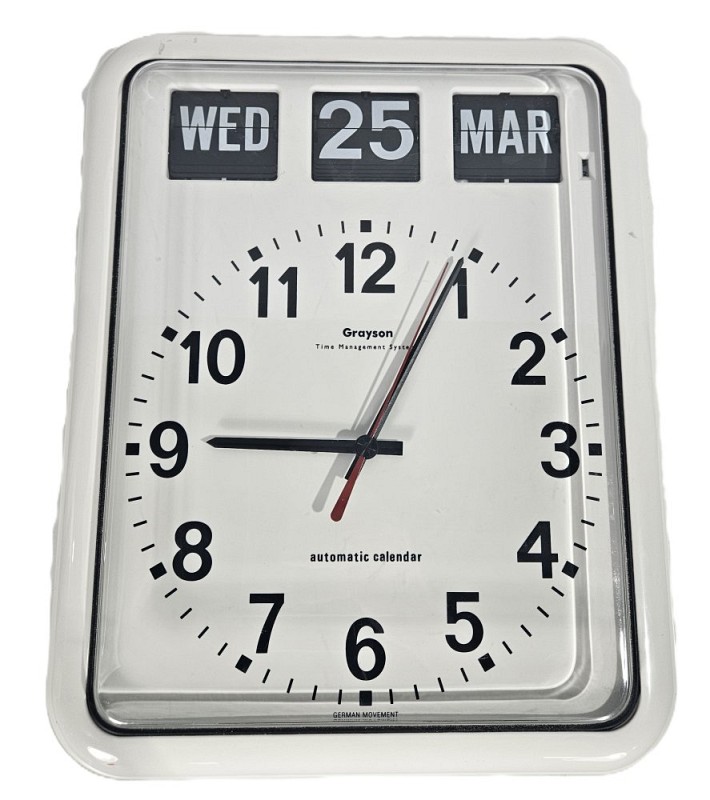 Large Clock With Changeable Date