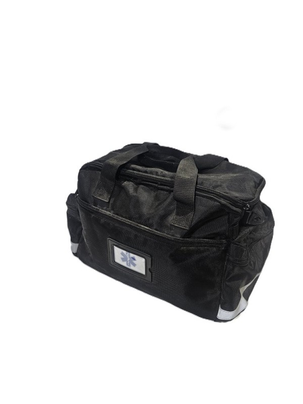 Black Paramedic Bag (Stethoscope+ambu Bag + Soft Dressing)
