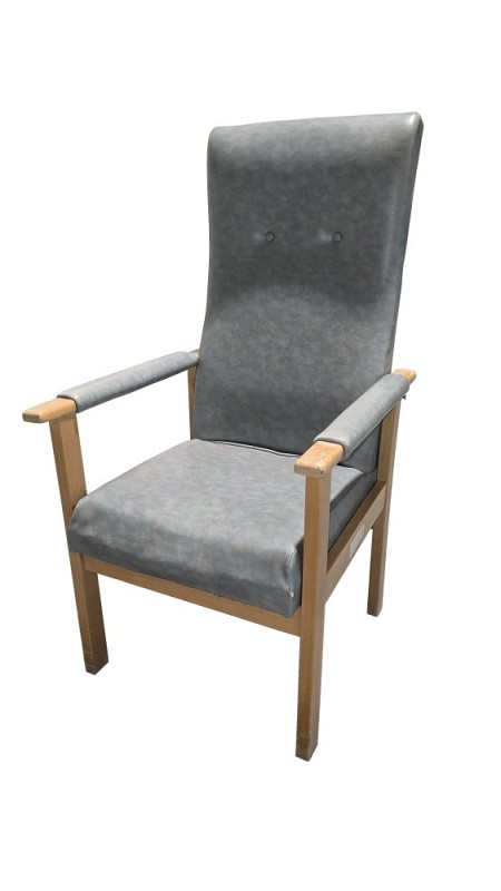 High Back Chair Grey