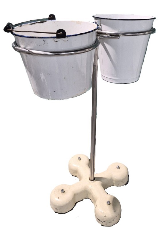  Period Double Bucket or Bowl Stand Cream