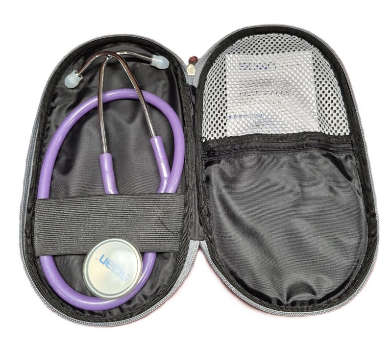 Purple Stethoscope In Pouch