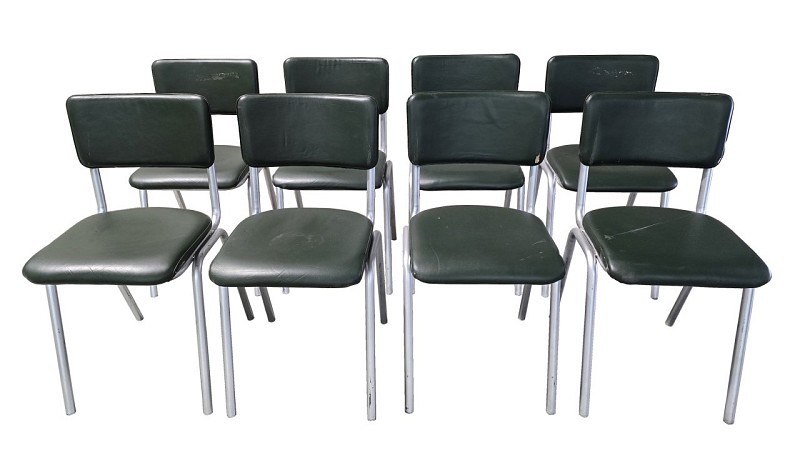 Dark Green Waiting Room Chair