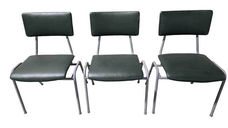 Dark Green Waiting Room Chair