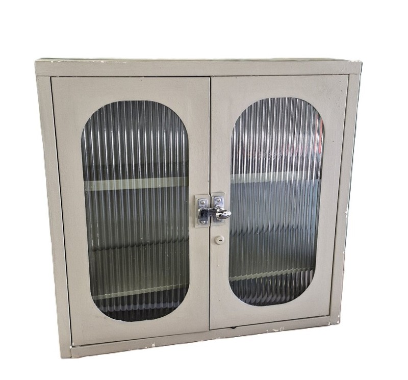 Desk Top Or Wall Mounted Small Cabinet Cream