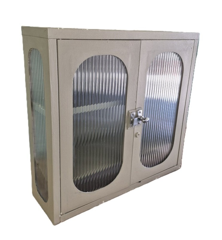 Desk Top Or Wall Mounted Small Cabinet Cream